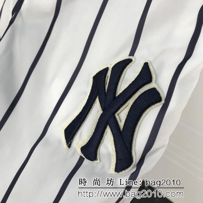 GUCCI古馳 18ss秋冬新款 NY復古系列 勳章刺繡豎條 棉夾克套裝 男女同款 ydi1637